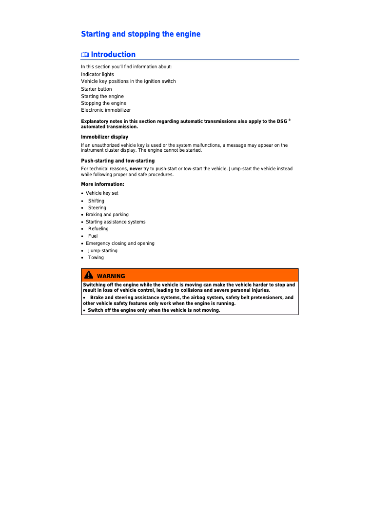 Page 1 of the manual User Manual Volkswagen Golf GTI (2015)