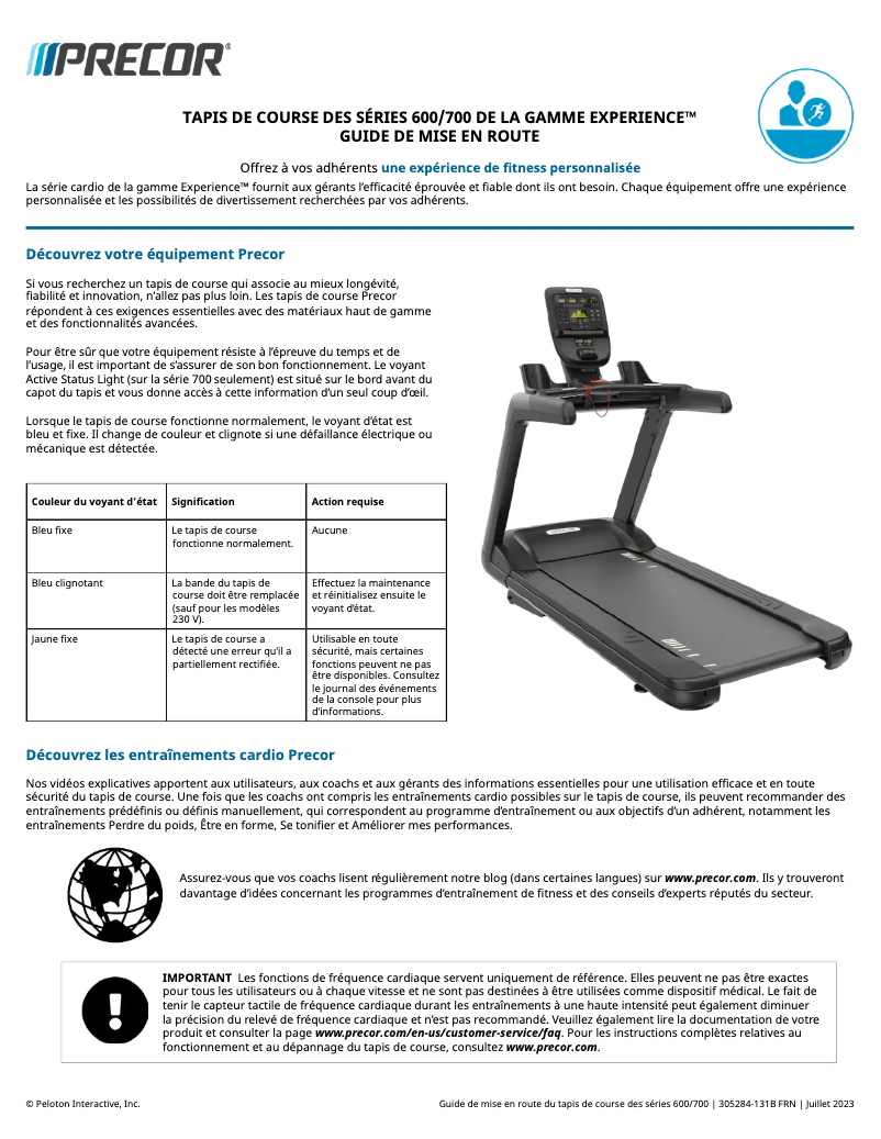 First page image of the manual for TRM 700