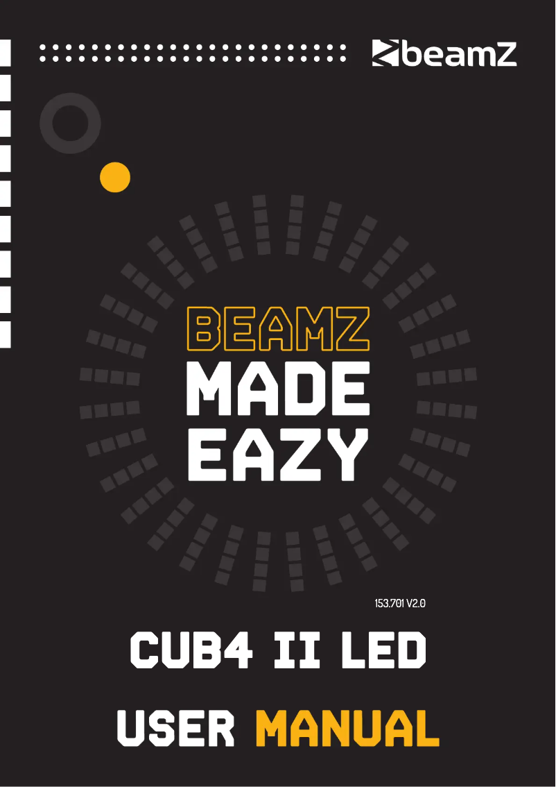 Page n°1 - Manuel utilisateur BeamZ Cub4 II 153.701