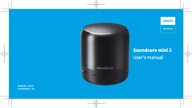 Image de la première page du manuel de l'appareil SoundCore Mini 2