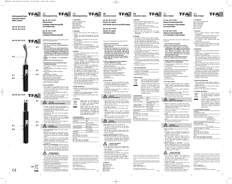 Página 1 del manual Manual de usuario TFA 98.1118.01