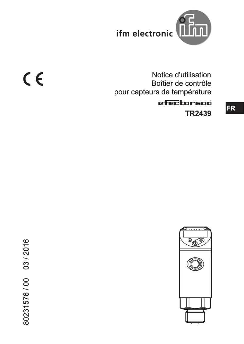 Image de la première page du manuel de l'appareil TR2439