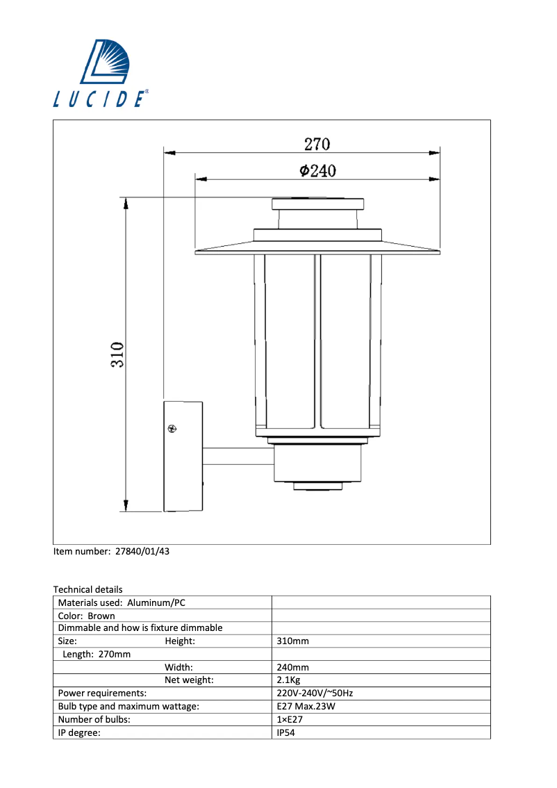 Image de la première page du manuel de l'appareil Goess