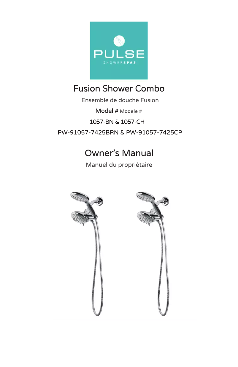 Page n°1 - Manuel utilisateur Pulse ShowerSpas Fusion 1057-CH