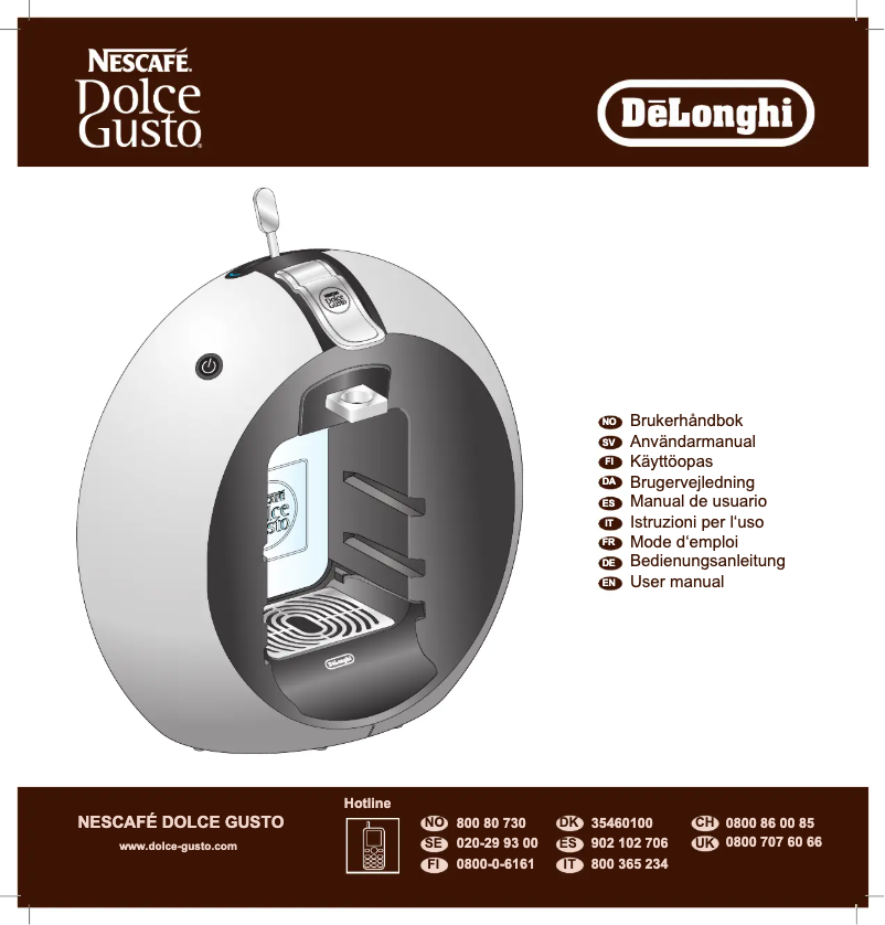 Page n°1 - Manuel utilisateur DeLonghi Circolo FS