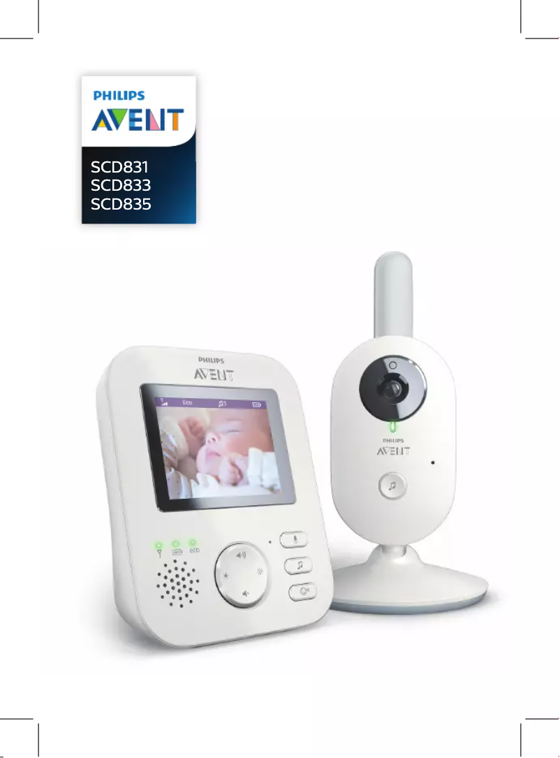 First page image of the manual for Avent SCD833