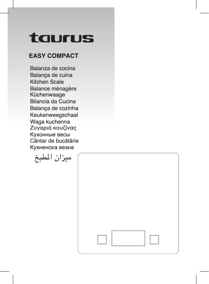 Page n°1 - Manuel utilisateur Taurus Easy Compact