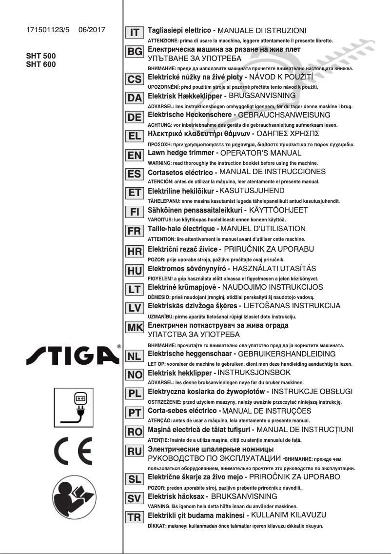 Page 1 de la notice Manuel utilisateur Stiga SHT 600
