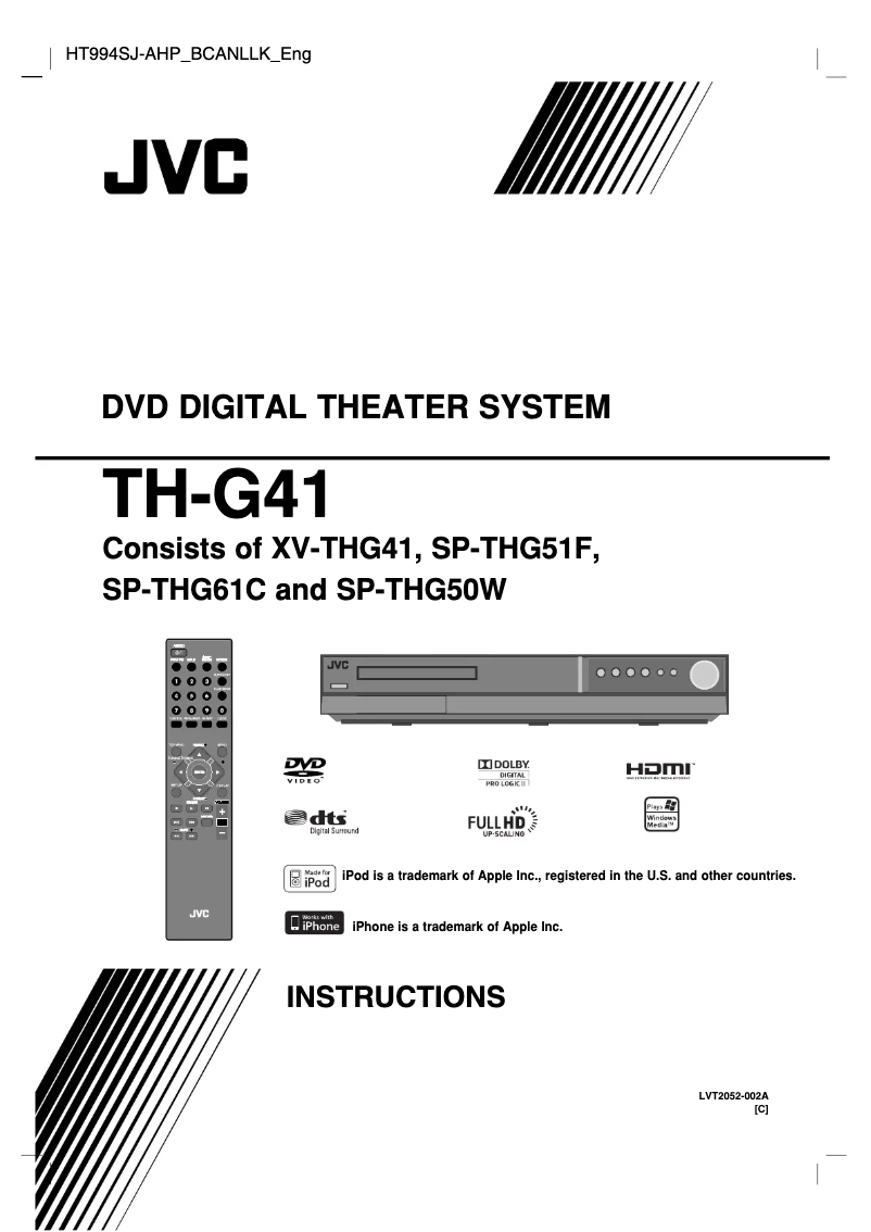Page 1 of the manual User Manual LG TH-G41C