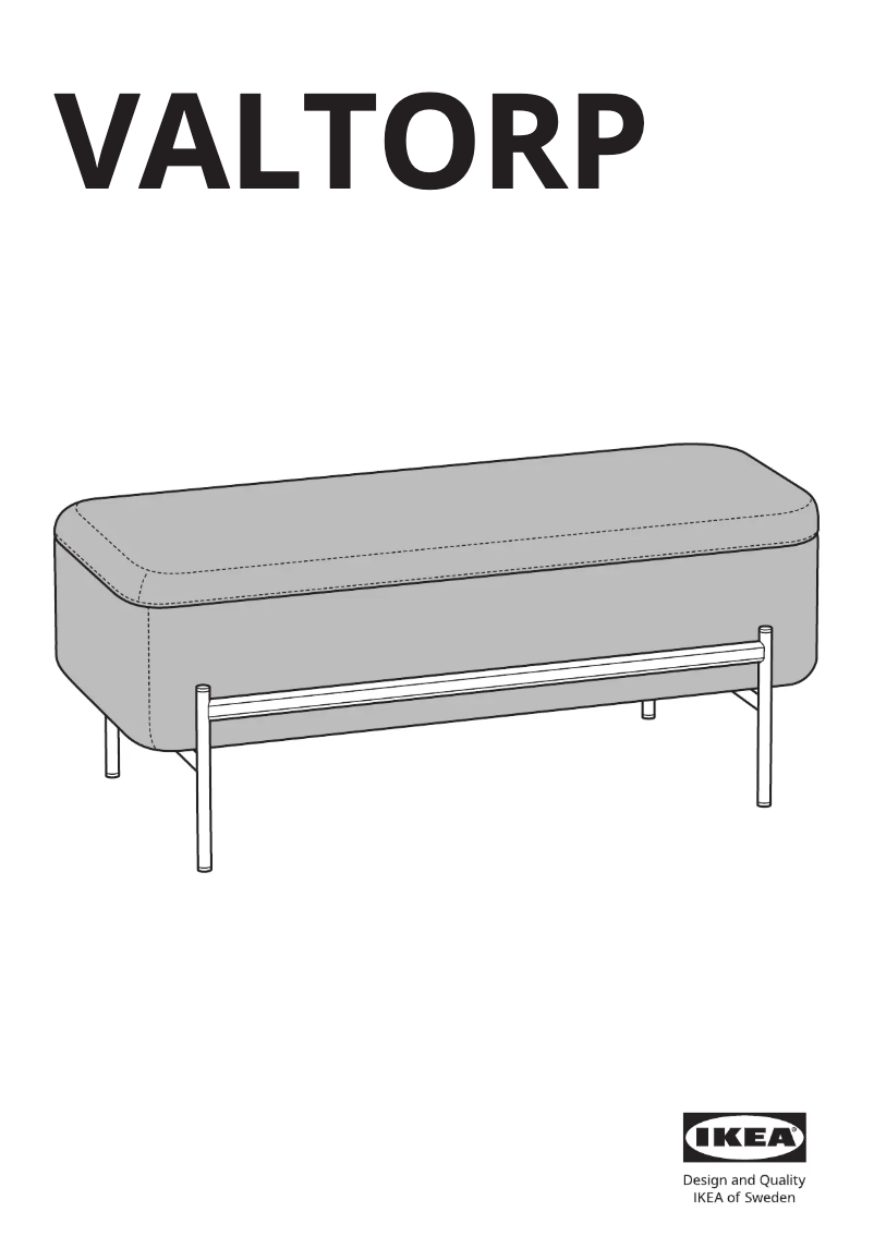 Page 1 de la notice Manuel utilisateur Ikea VALTORP 005.623.40