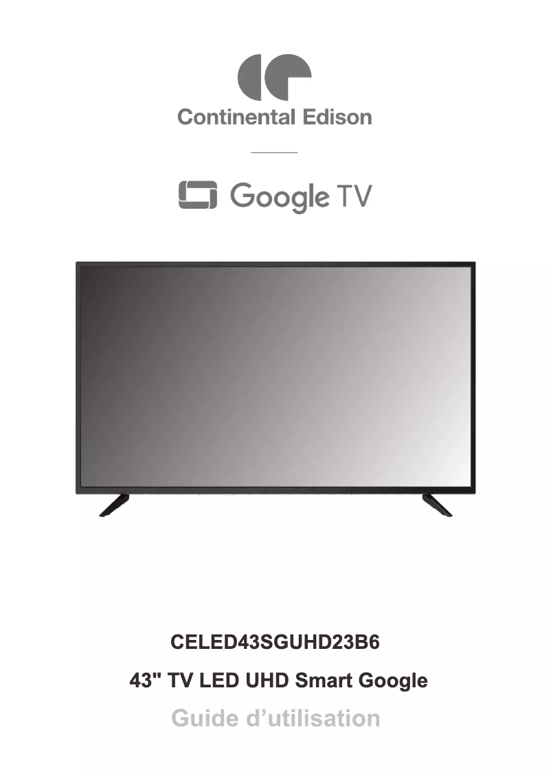 Image de la première page du manuel de l'appareil CELED43SGUHD23B6