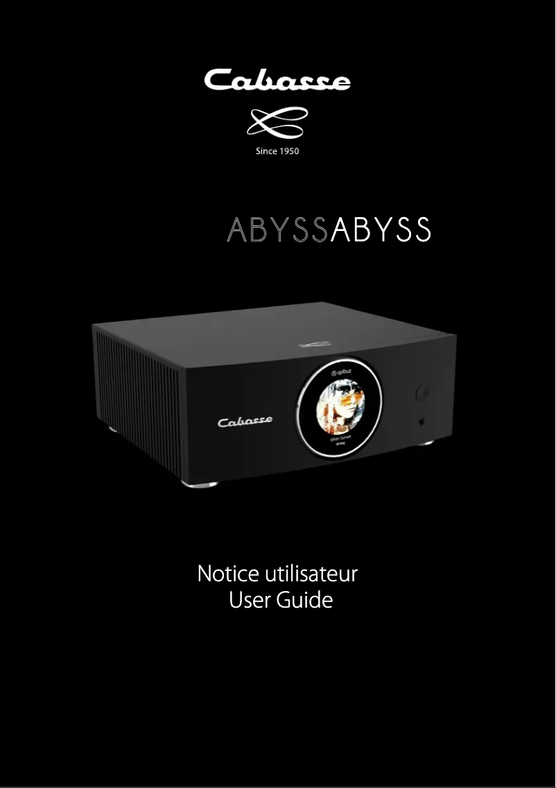 Image de la première page du manuel de l'appareil ABYSSABYSS