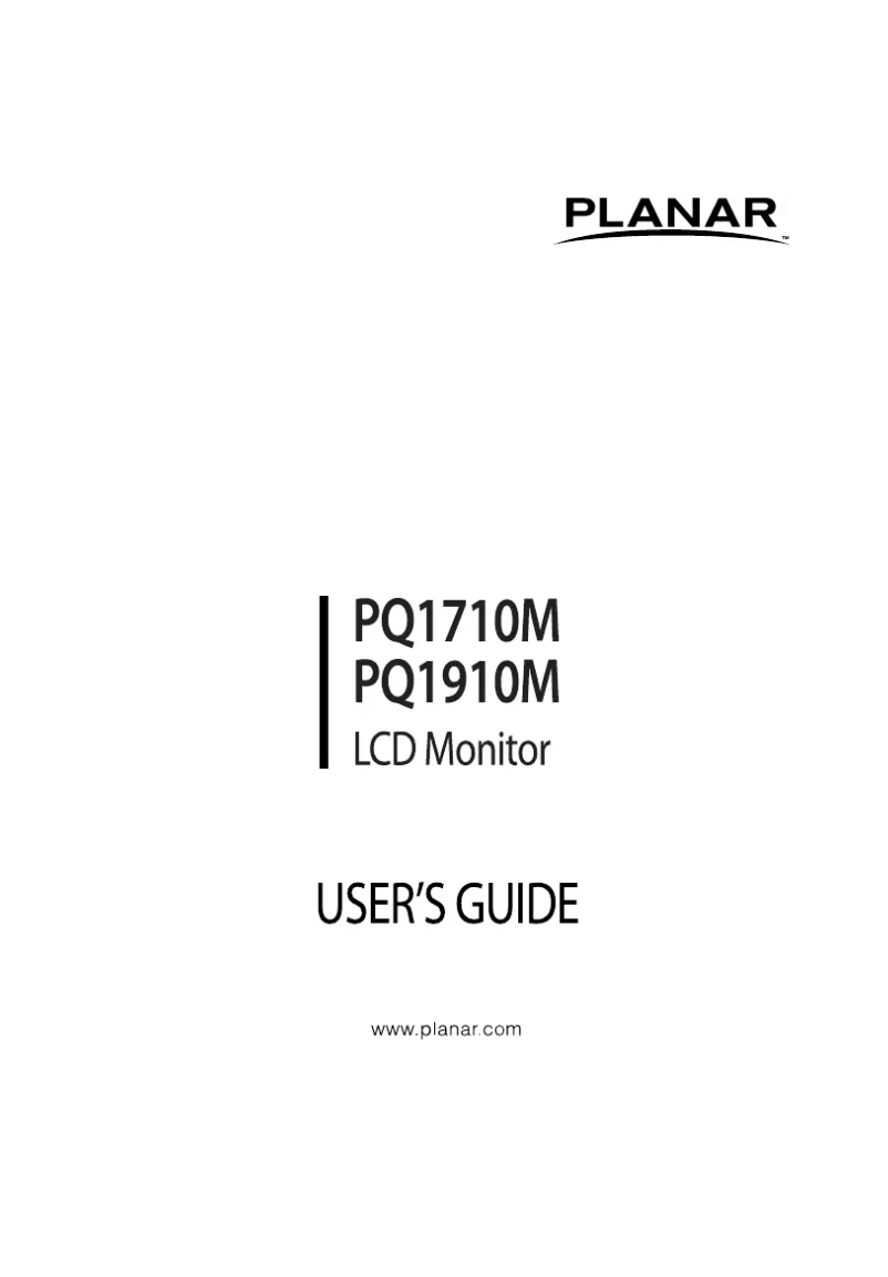 Image de la première page du manuel de l'appareil PQ1910M