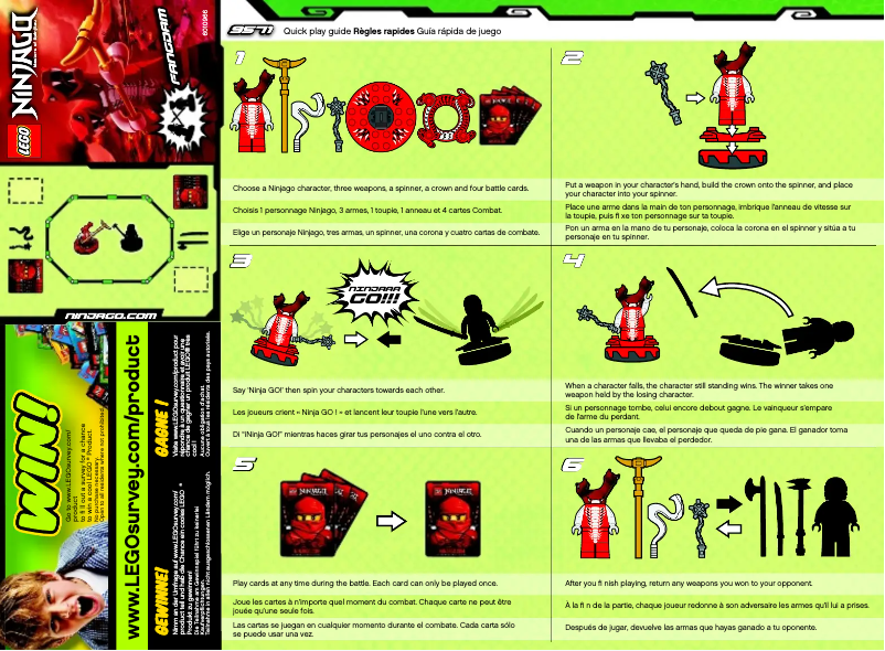 Page n°1 - Manuel utilisateur Lego Ninjago 9571