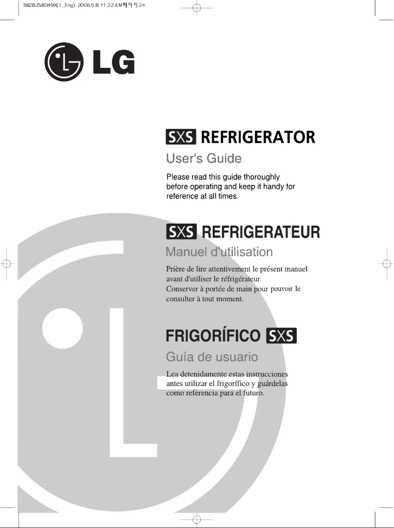 Page 1 de la notice Manuel utilisateur LG GC-B207WVQF