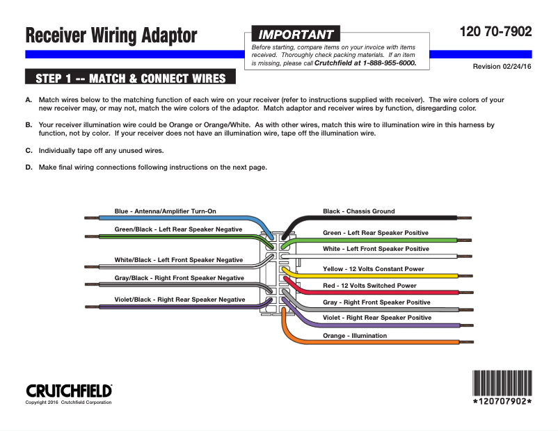 Page n°1 - Manuel utilisateur Metra 70-7902