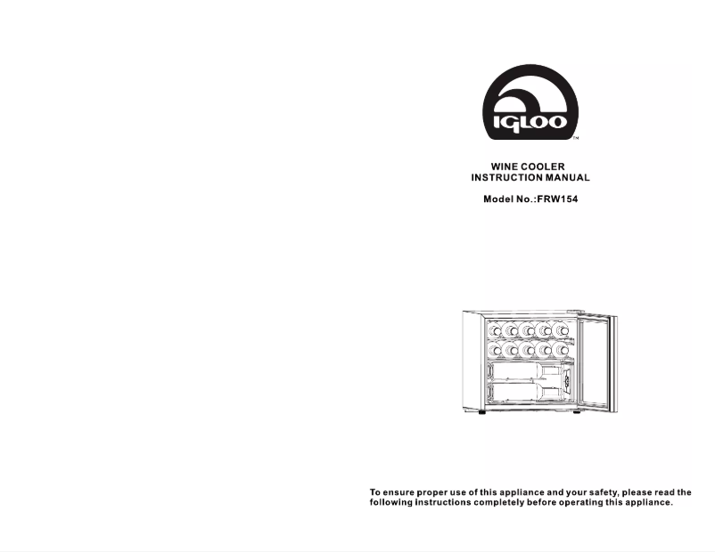 Image de la première page du manuel de l'appareil FRW154