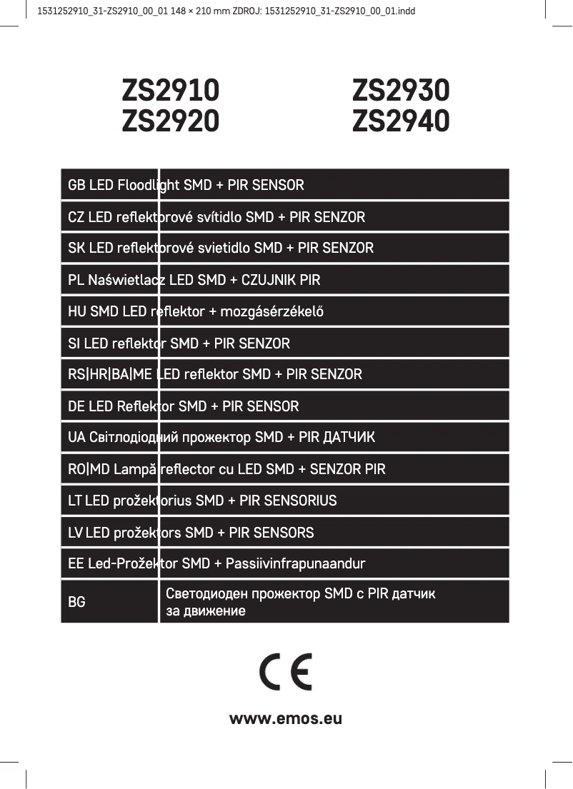 Image de la première page du manuel de l'appareil ILIO ZS2920