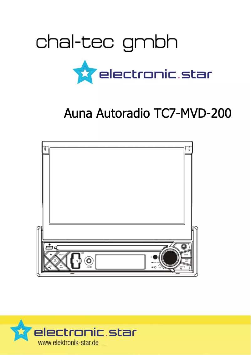 Page 1 de la notice Manuel utilisateur Auna MVD-200