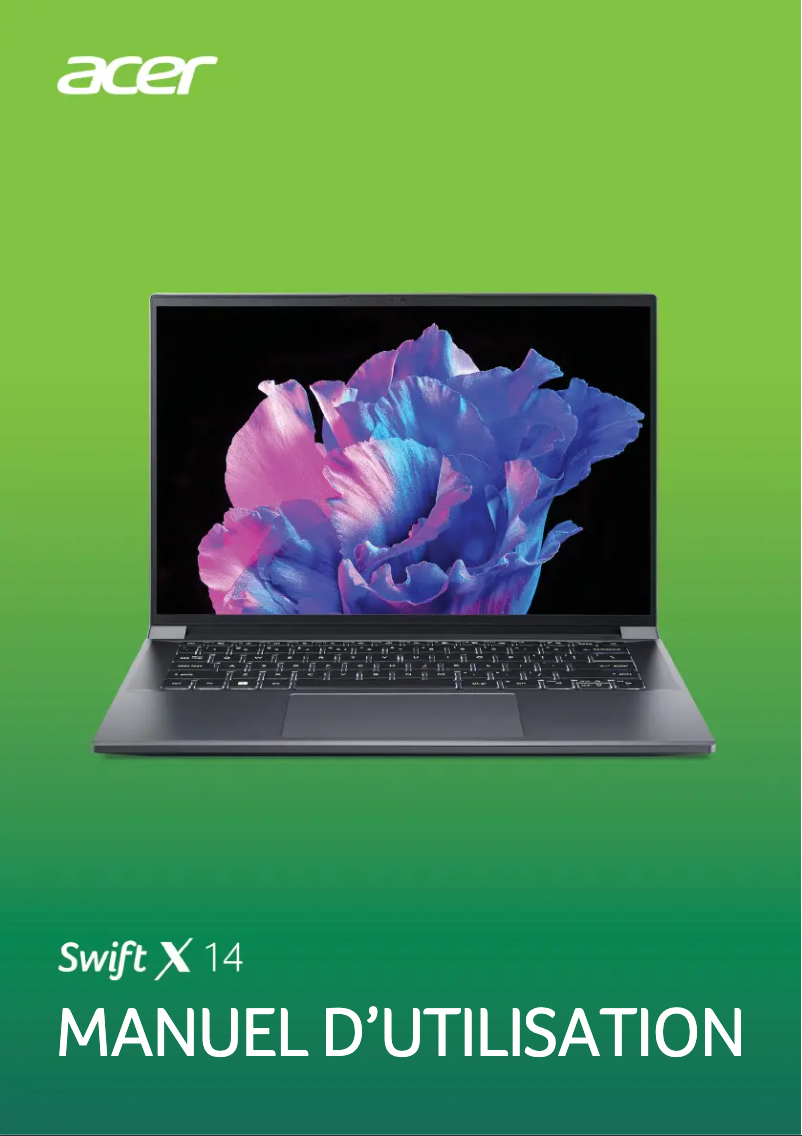 Página 1 del manual Manual de usuario Acer Swift X 14