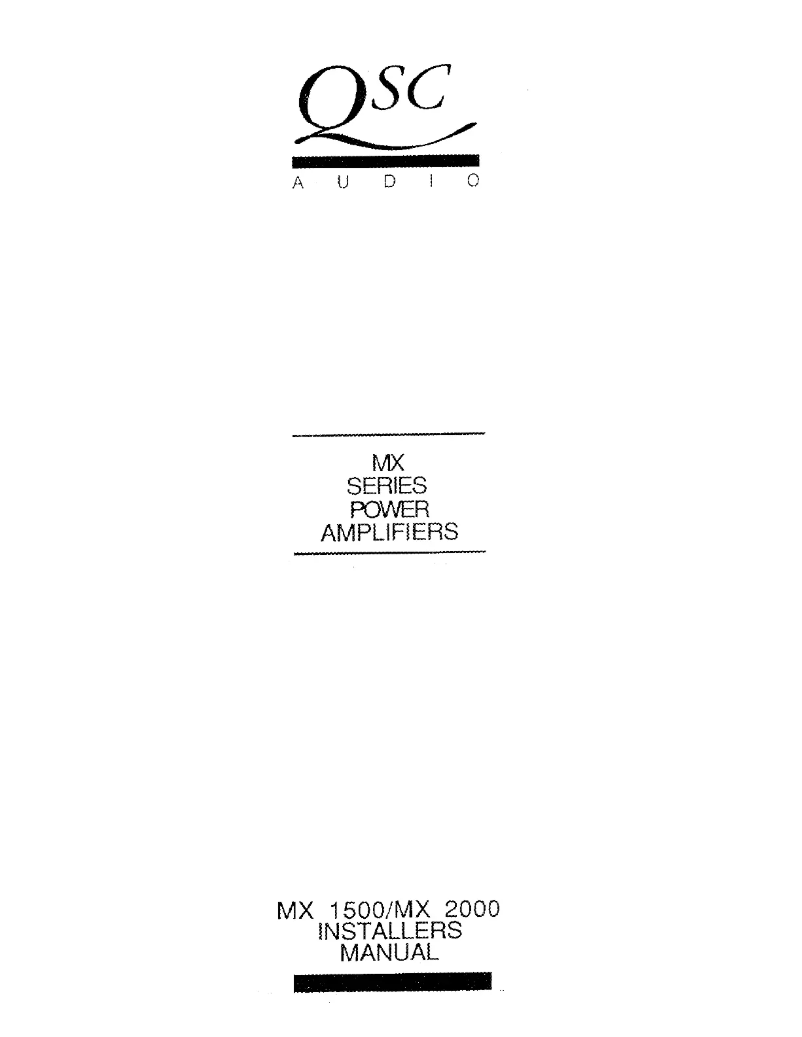 Image de la première page du manuel de l'appareil MX2000