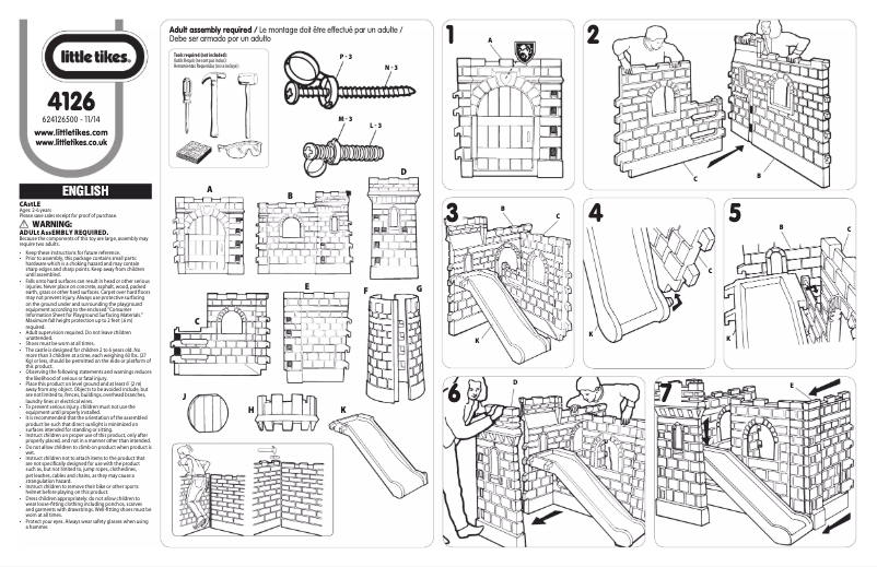 Página 1 del manual Manual de usuario Little Tikes Classic Castle 4126