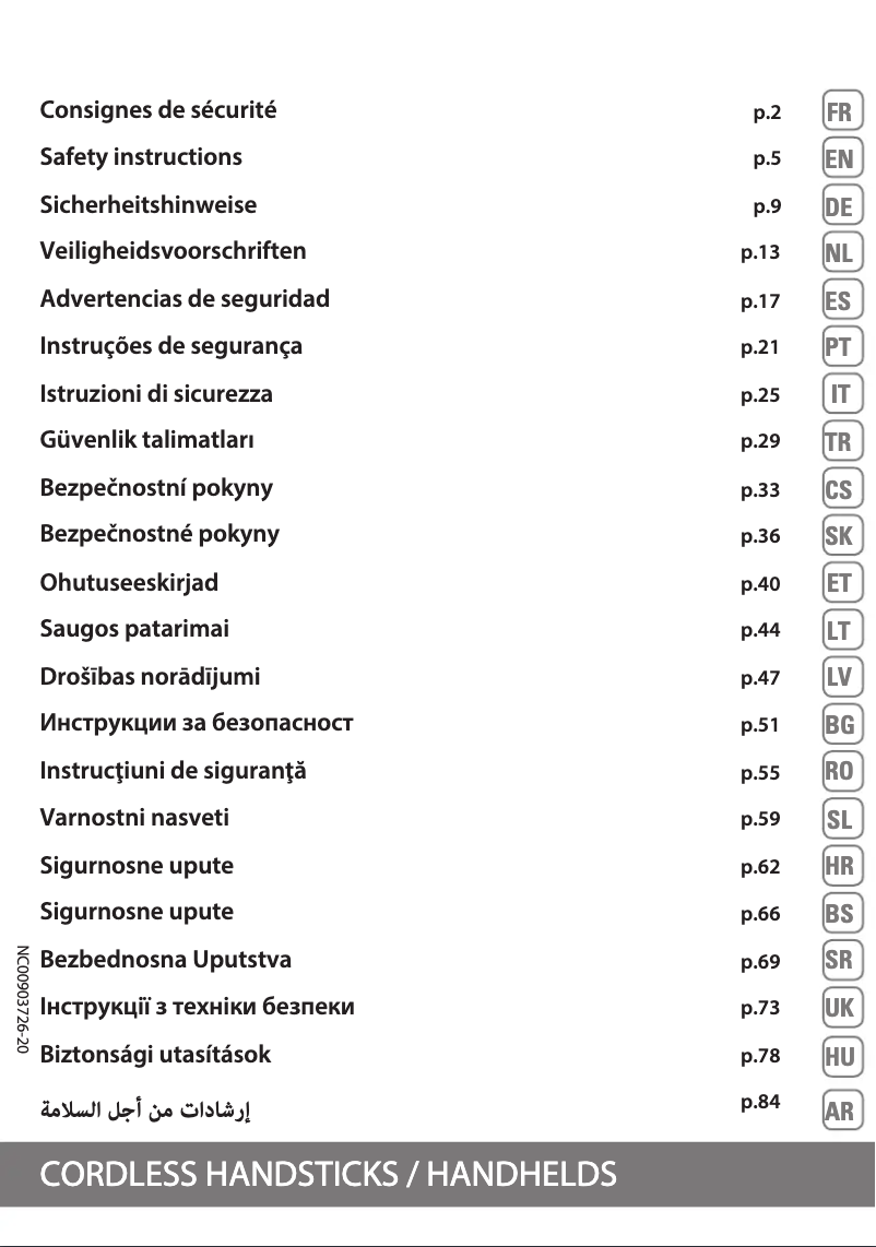 Página 1 del manual Manual de usuario Rowenta Dual Force RH6751