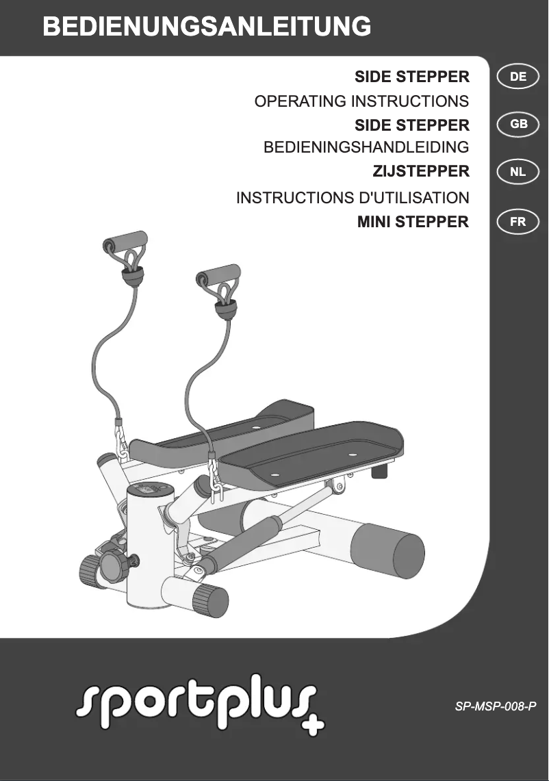 Page 1 de la notice Manuel utilisateur SportPlus SP-MSP-008-P