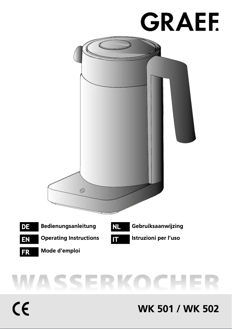 Image de la première page du manuel de l'appareil WK 502