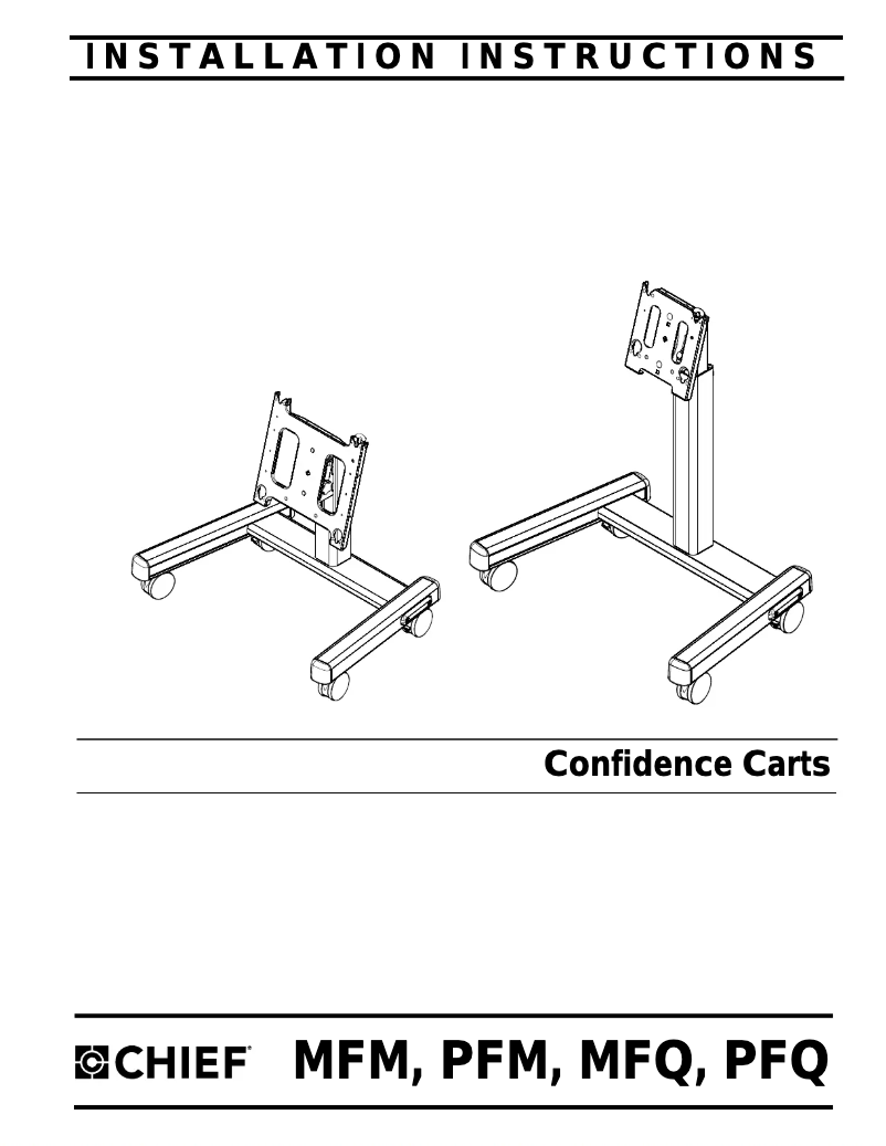 Page n°1 - Manuel utilisateur Chief PFM2000