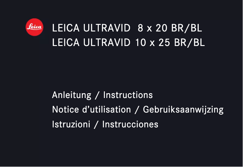 Image de la première page du manuel de l'appareil Ultravid 25 BR