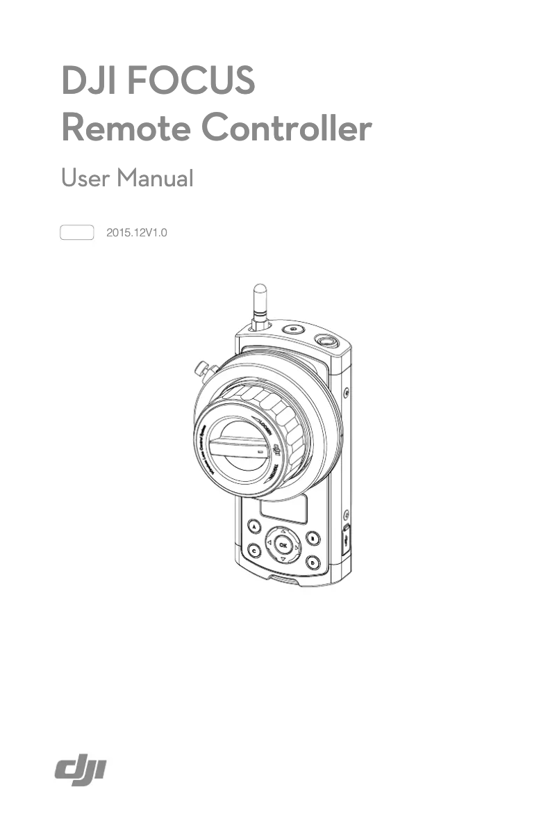 Page 1 de la notice Manuel utilisateur DJI CP.ZM.000238