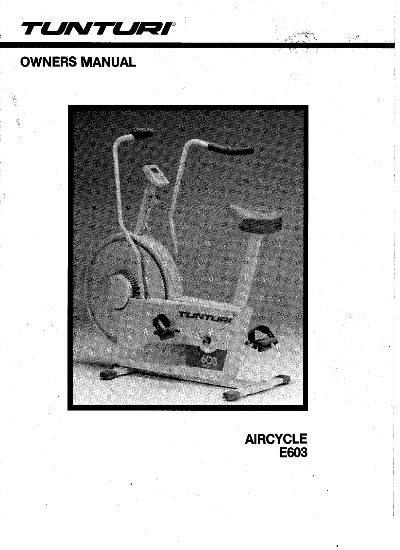 Página 1 del manual Manual de usuario Tunturi E603