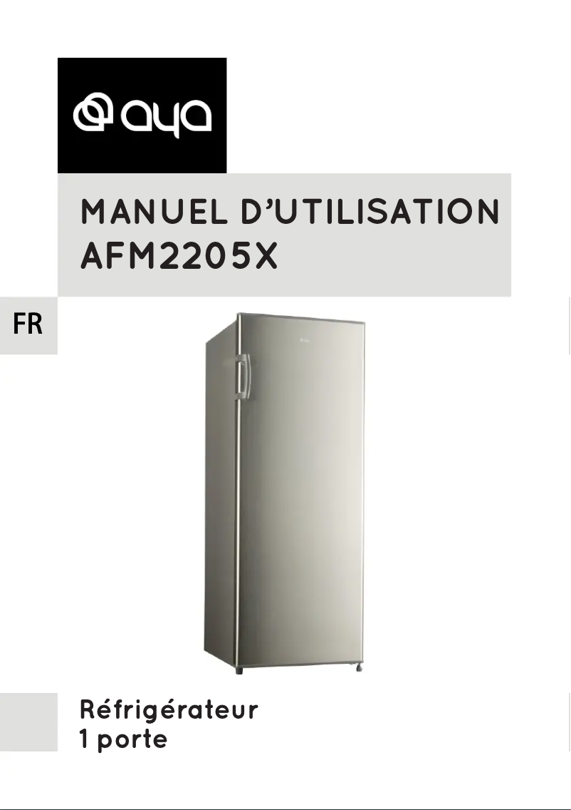 Page n°1 - Manuel utilisateur AYA AFM2205X