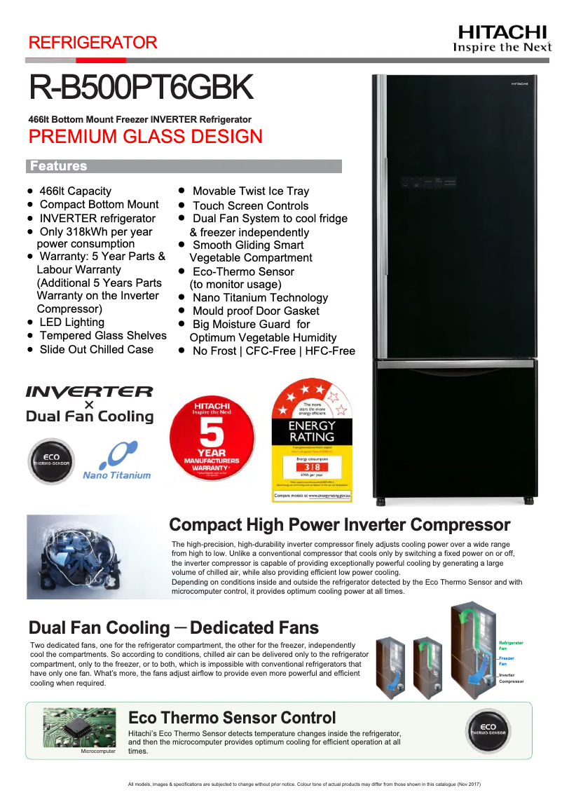 Image de la première page du manuel de l'appareil R-B500PT6