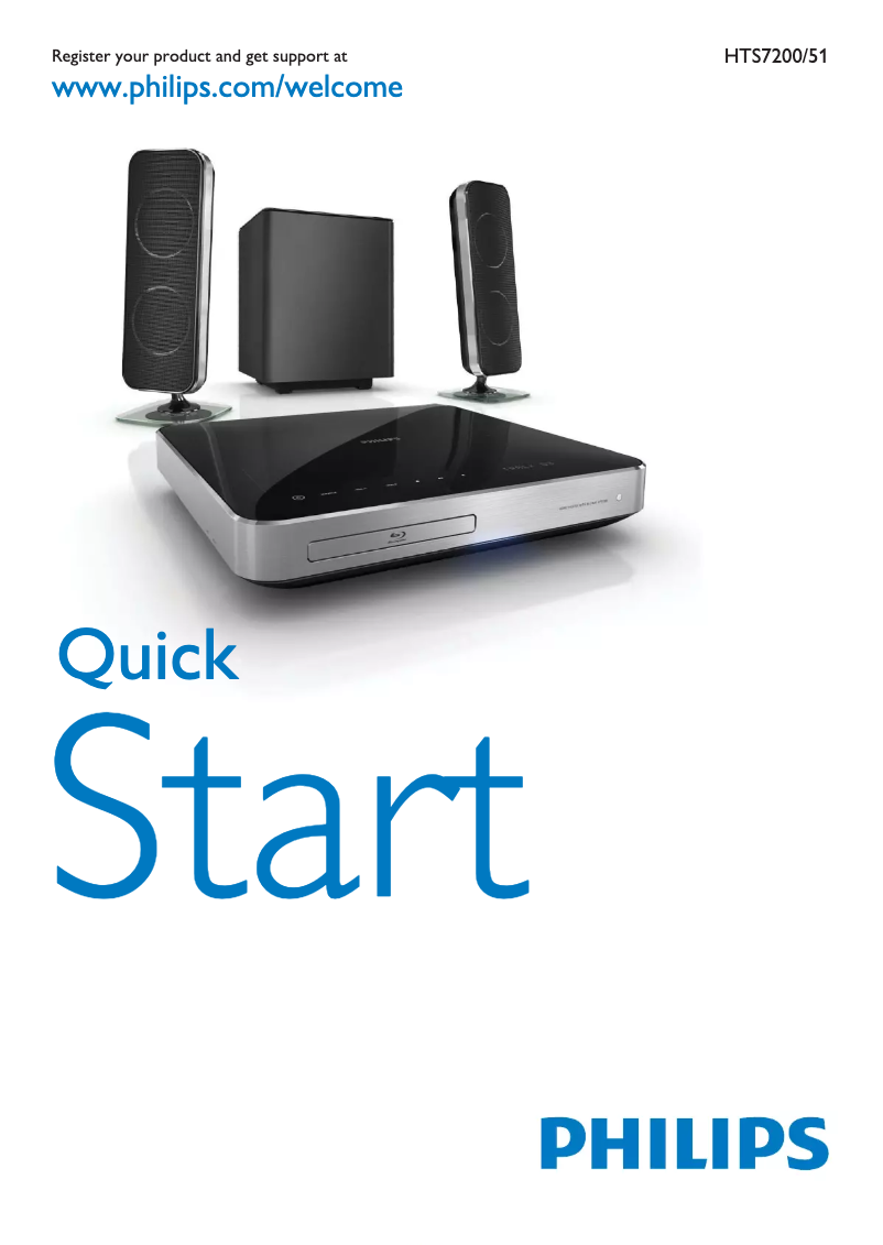 Image de la première page du manuel de l'appareil HTS7200