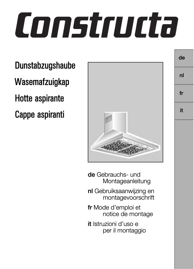 Page 1 de la notice Manuel utilisateur Constructa CD66052