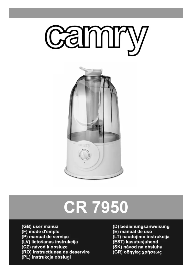 Page n°1 - Manuel utilisateur Camry CR 7950