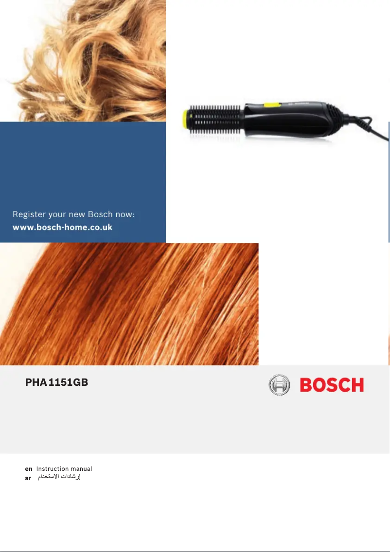Page 1 de la notice Manuel utilisateur Bosch Air Brush PHA1151GB