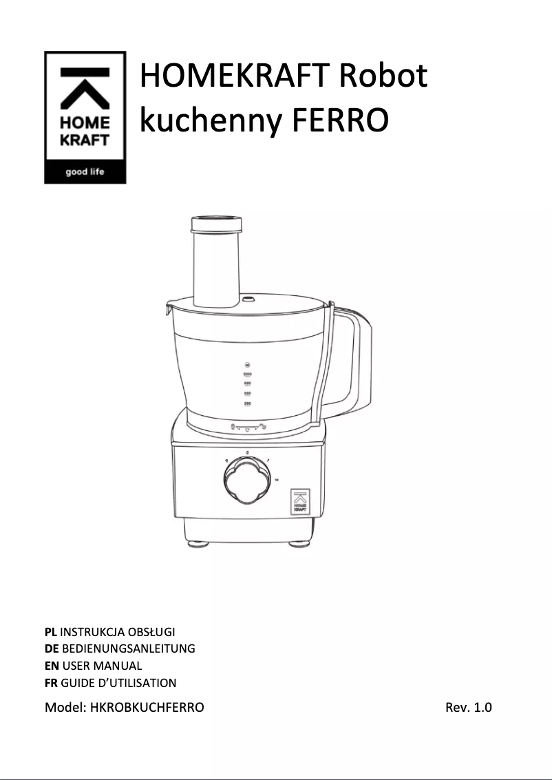 Image de la première page du manuel de l'appareil Ferro