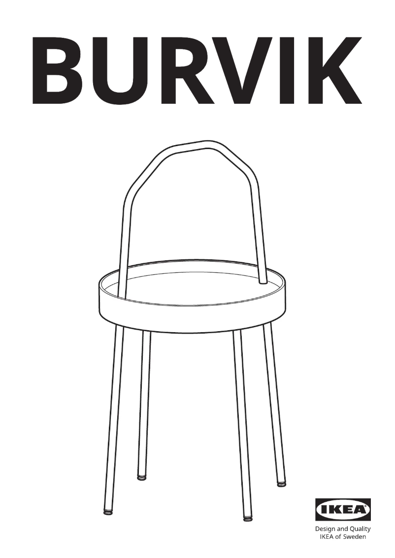 Page 1 de la notice Manuel utilisateur Ikea BURVIK 505.468.14