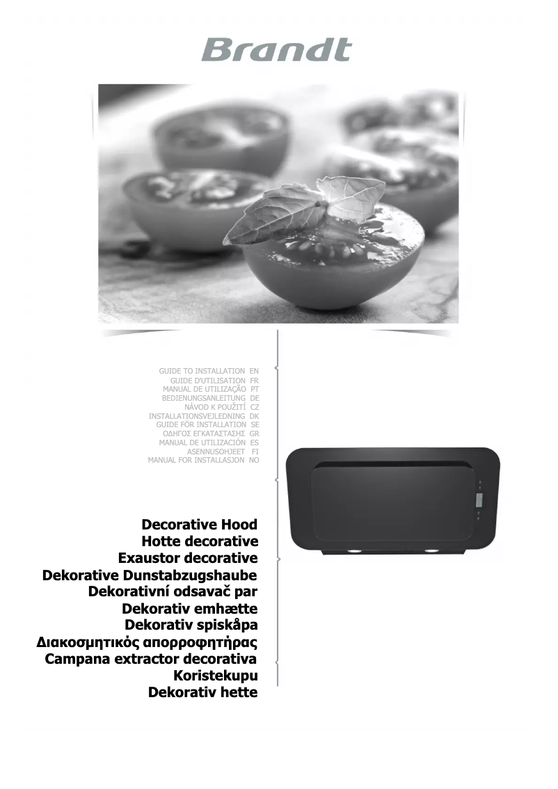 Page n°1 - Manuel utilisateur Brandt BHV6661B