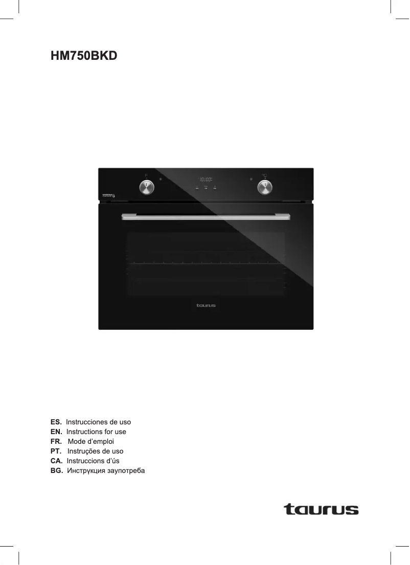 Page n°1 - Manuel utilisateur Taurus HM750BKD