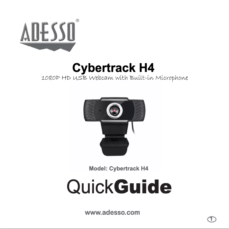 Page n°1 - Manuel utilisateur Adesso CyberTrack H4