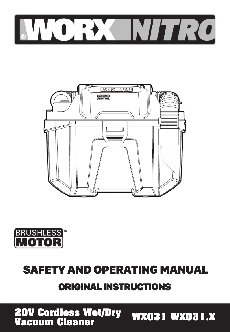 Page n°1 - Manuel utilisateur Worx WX031.9