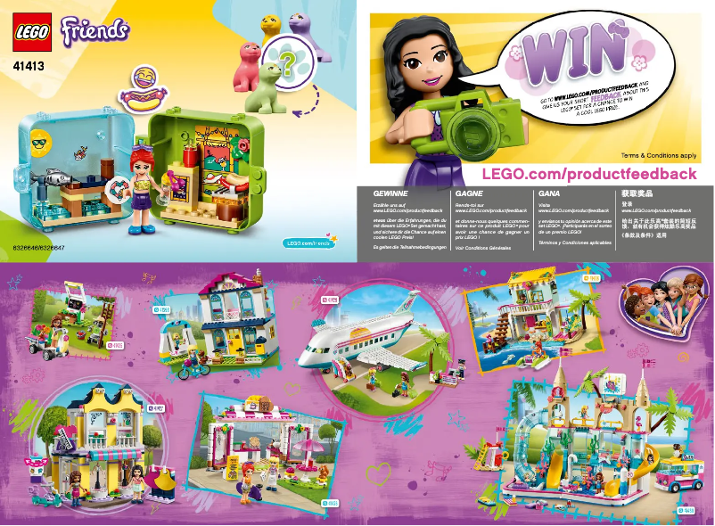 Page 1 de la notice Manuel utilisateur Lego Friends 41413