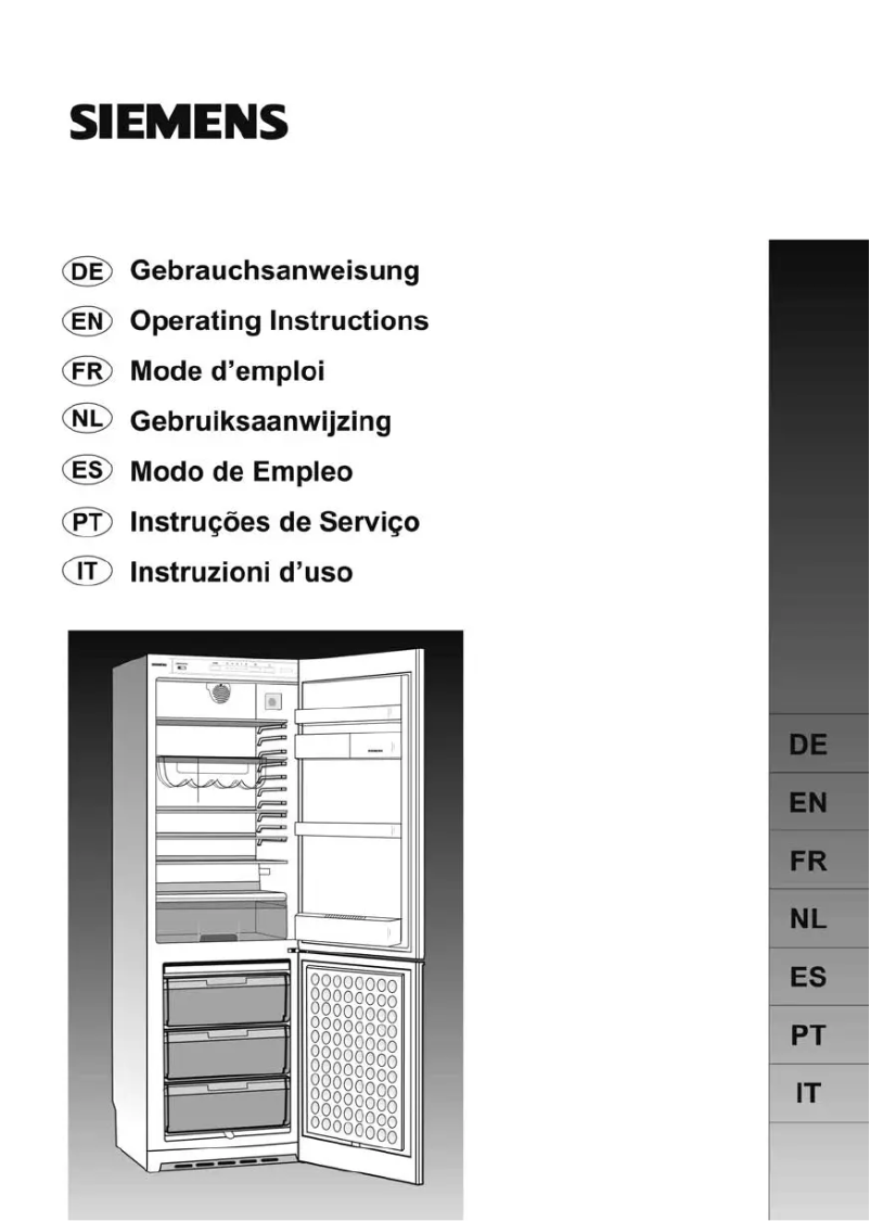 Page 1 de la notice Manuel utilisateur Siemens KG33VX97