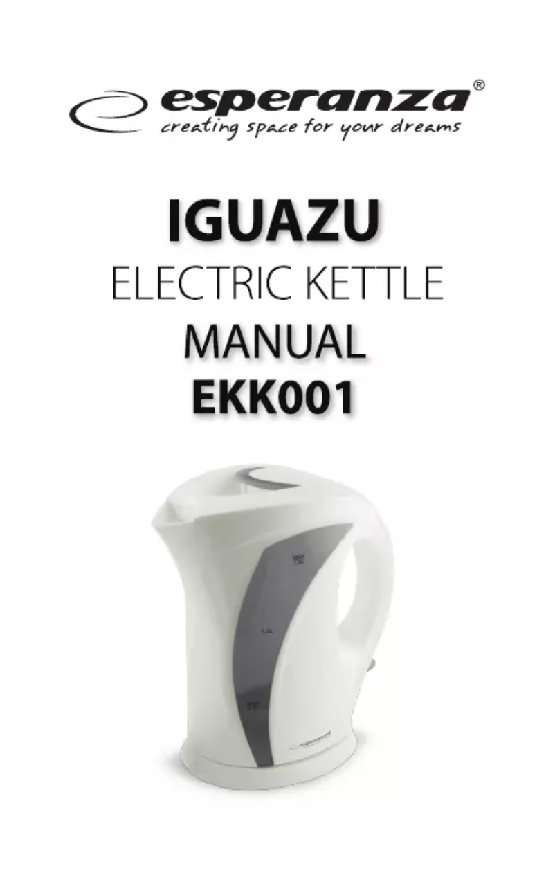 Page 1 de la notice Manuel utilisateur Esperanza EKK001