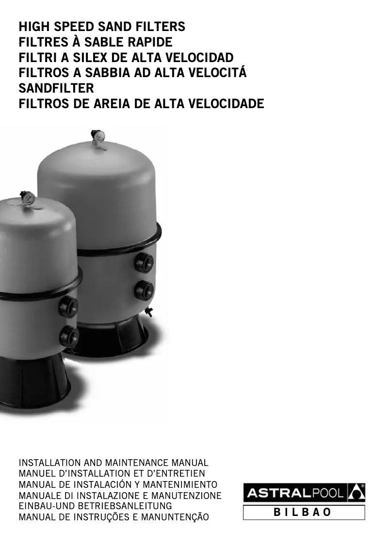 Page n°1 - Manuel utilisateur AstralPool Bilbao