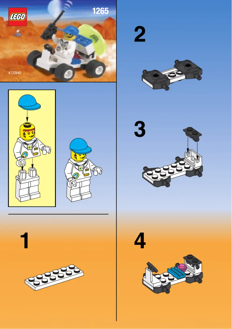 Page n°1 - Manuel utilisateur Lego MOON BUGGY (OLD 1180)
